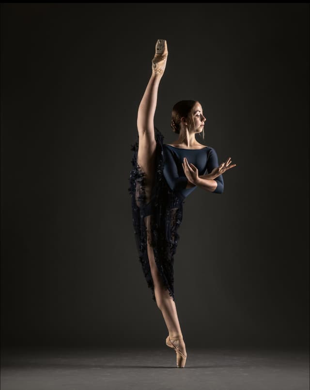 Ballet class at Rhythmic Ribbon of Texas